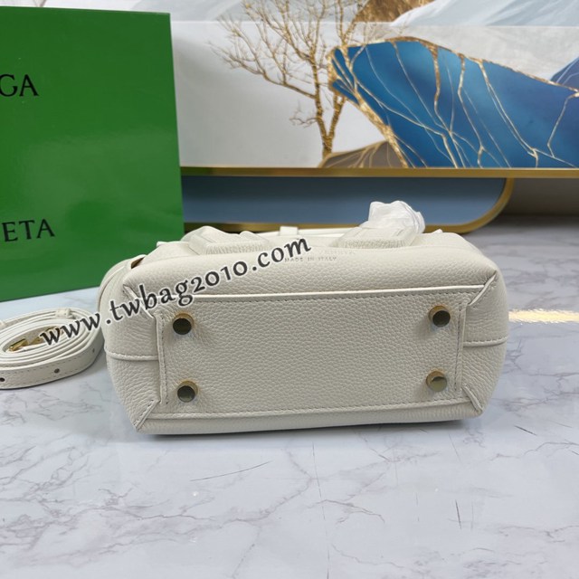 Bottega veneta高端女包 KF008 寶緹嘉荔枝紋石膏白arco29 BV經典款mini手拎肩背包  gxz1222